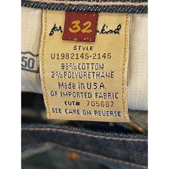 7 For All Mankind Blue Medium Wash Crop Flynt Wide Leg Jeans Size 32 - Picture 8 of 10